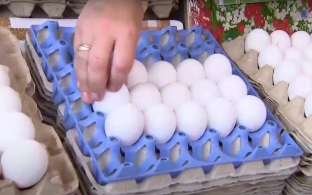 Курячі яйця. Фото: скрін youtube