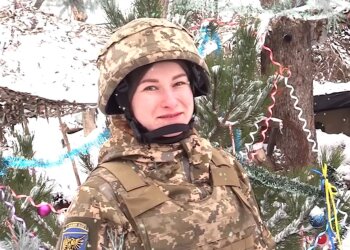поздравление воинов ВСУ, скриншот с видео