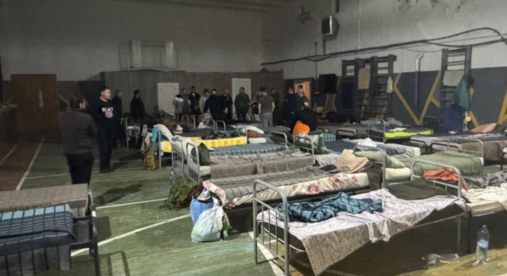 Условия в ТЦК. Фото: facebook/Дмитрий Лубинец