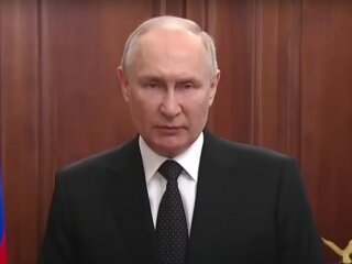 Владимир путин, кадр из обращения