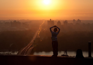 Рассвет, Киев, фото из соцсетей