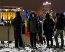 Опубликованы фото массовых протестов в Румынии