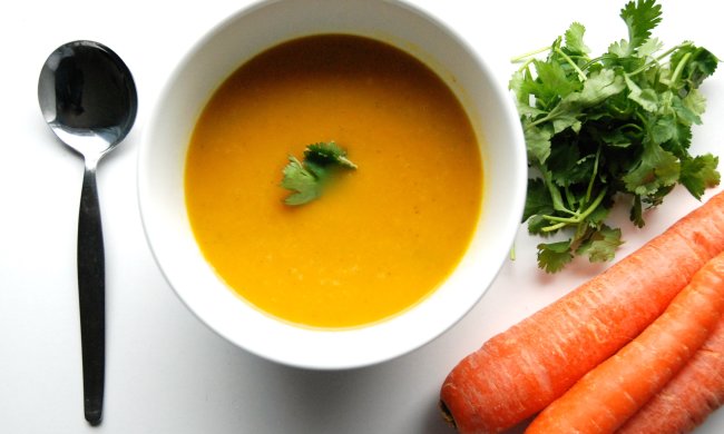 Рецепт морквяного супу з коріандром
