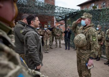 Владимир Зеленский на Донбассе, фото: president.gov.ua