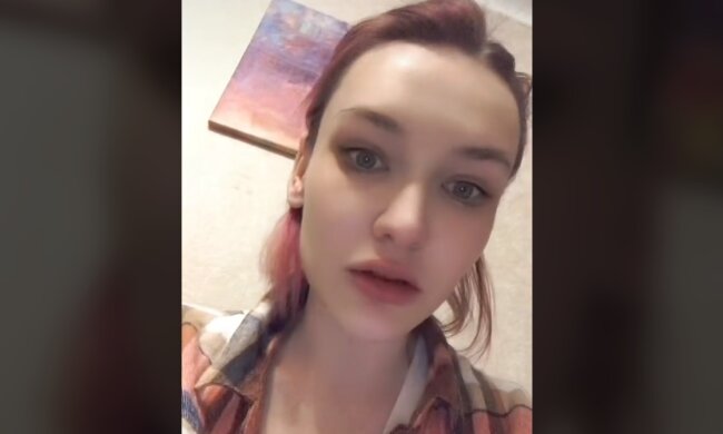 Украинка из Горловки, скриншот: TikTok