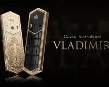 В Росії випустили Tsar-phone Vladimir: золотий корпус з православним хрестом за 115 тисяч