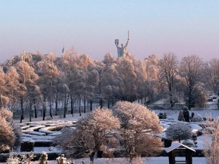 Киев, зима, фото из соцсетей