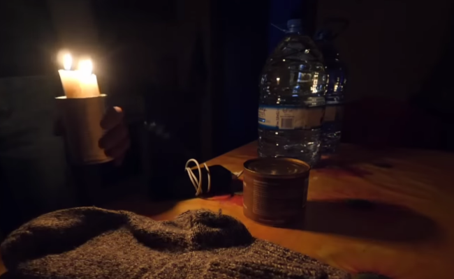 Відключення світла. Фото: скрін youtube