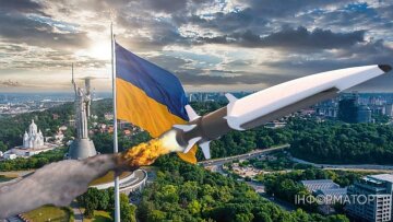 Угроза массированного обстрела Киева — коллаж