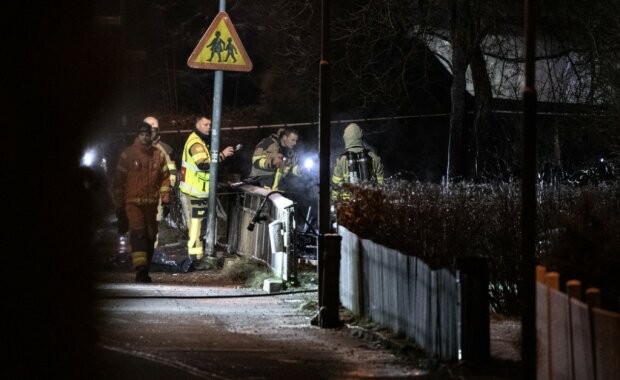 Падение самолета в Швеции, фото - thelocal