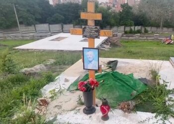 Могила Александра Омельченко. Фото: Telegram