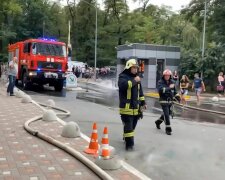 Київські будинки горять, фото: скріншот з відео джедаї