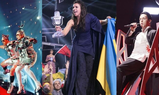 Джамала, Меловін і Сердючка, фото: Eurovision