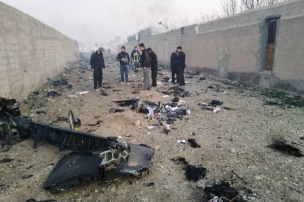 Авиакатастрофа в Иране, скриншот с видео