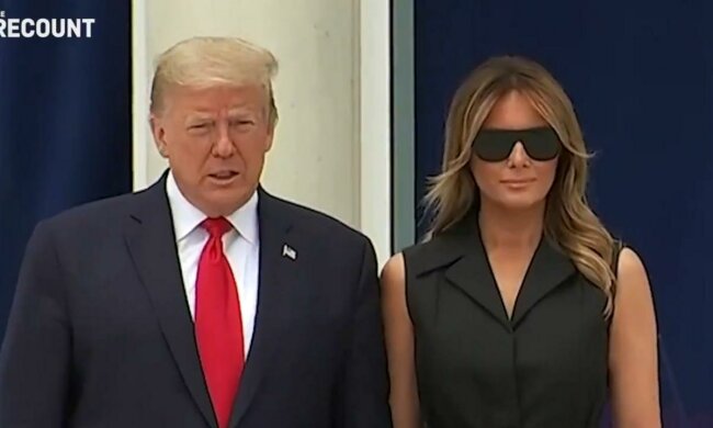 Дональд и Мелания Трамп, Скриншот с видео