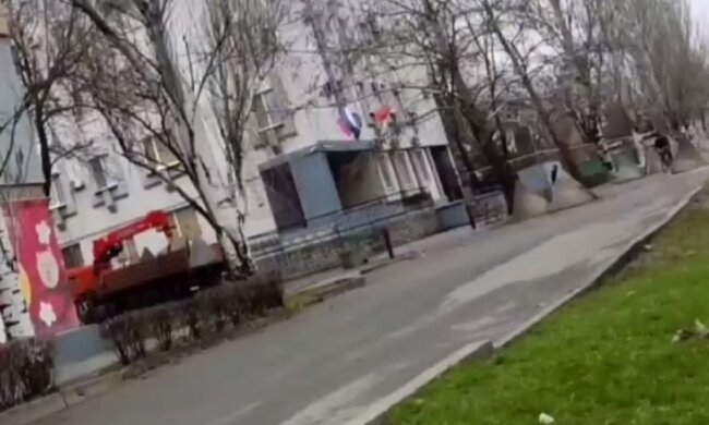 Улицы Мелитополя. Фото: кадр с видео