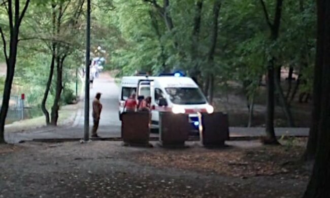В Киеве женщина потеряла сознание в парке - нашли под деревом с пакетом вместо подушки