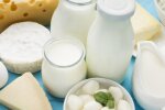 Молочная продукция в супермаркете
