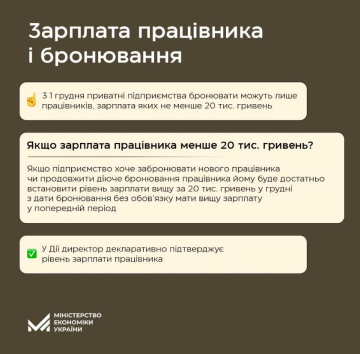 Дані щодо "бронювання", скріншот: Мінекономіки