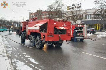 Згоріла маршрутка, фото: Facebook