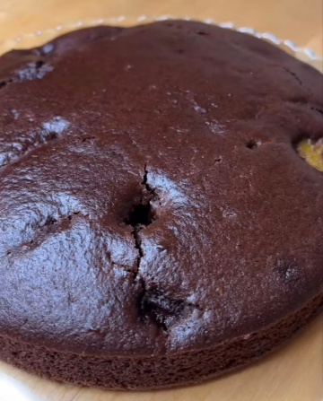 Шоколадно-апельсиновый постный пирог: фото скрин рецепта