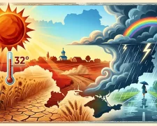 Жара в Украине, термометр показывает +32