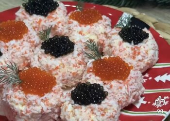 Крабові рафаелки: фото скрін рецепту