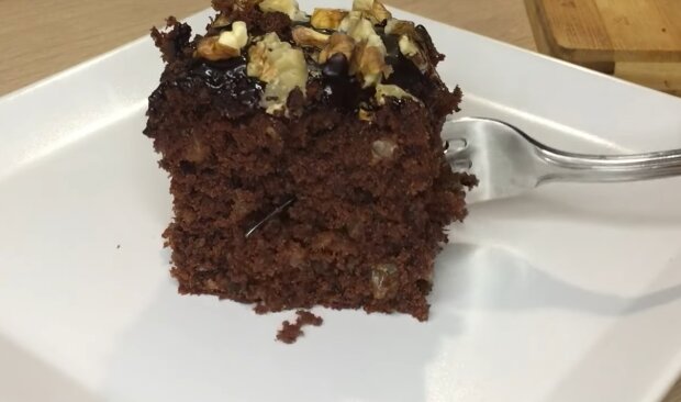 Шоколадный пирог, скриншот с видео