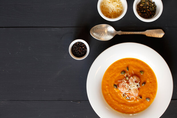 Необычный рецепт тыквенного супа-пюре с мандариновым соком
