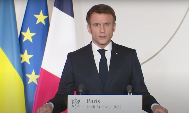 Еммануель Макрон, фото: скріншот з відео