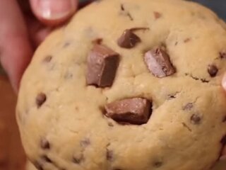 Печенье с шоколадом: фото скрин рецепта