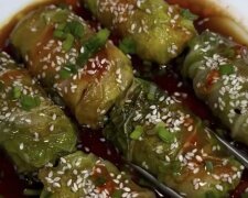 Китайские голубцы с пекинкой и соевым соусом: скрин рецепта