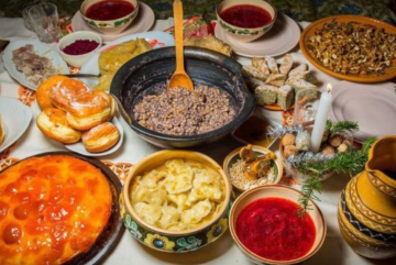 Сочельник, 12 блюд, изображения из свободных источников