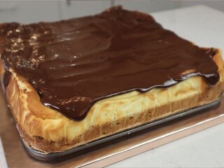 Двойной чизкейк с белым маком: фото скрин Ютуб