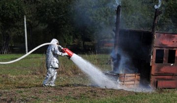 На газовой станции в Карпатах прошли противопожарные учения (фото)