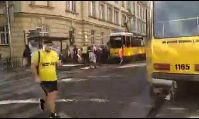 трамвай / скриншот из видео