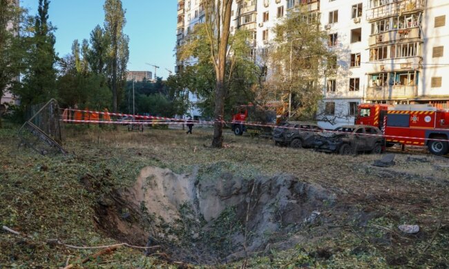 Последствия атаки дронов на Киев