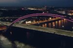 Киев, мост, кадр из видео
