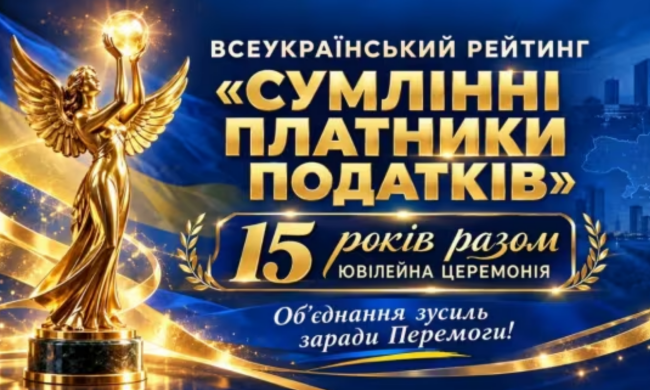 Разом заради Перемоги: ВГО «АППУ» провела 15-ту Ювілейну церемонію нагородження переможців Всеукраїнського Рейтингу «Сумлінні платники податків»
