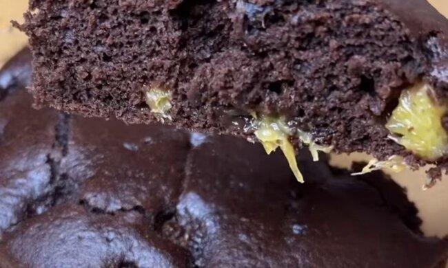 Шоколадно-апельсиновый постный пирог: фото скрин рецепта