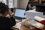 Студент пише дипломну роботу