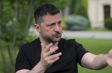Володимир Зеленський, кадр з інтерв'ю