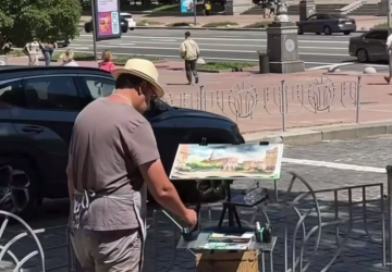 Українці, художник, Київ, кадр з відео