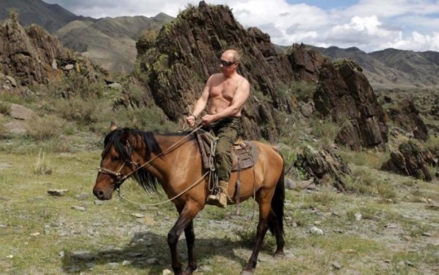 Голий Путін знову осідлав ведмедя на радість ватникам