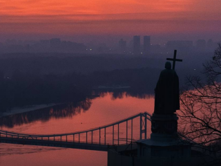 Київ, світанок, фото із соцмереж