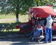 Вісім людей отримали поранення через зіткнення мікроавтобуса та «КамАЗа» (фото)