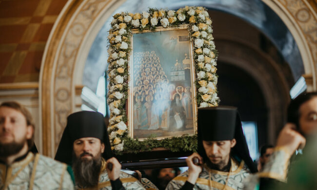 Ікона преподобних в Ближніх печерах