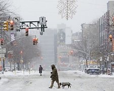 Из-за метели в Нью-Йорке останавливают транспорт