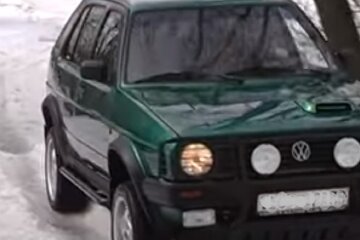 ЛуАЗ схрестили з Volkswagen Golf. Фото: Youtube