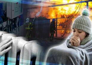 Опалення, обстріли, колаж із вільних джерел